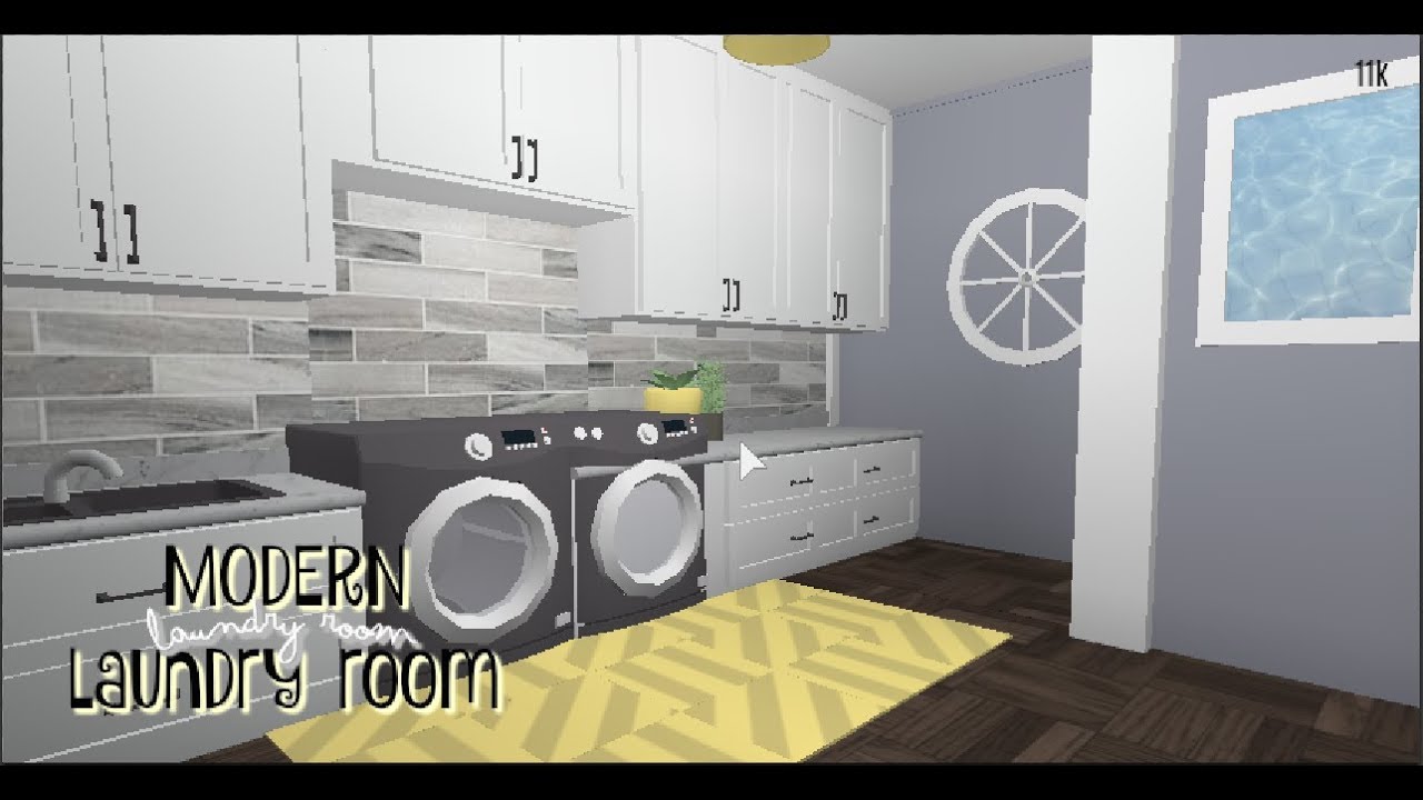 Bloxburg Modern Laundry Room (11k) - YouTube.