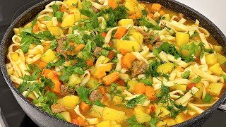 ЛАГМАН по -узбекски! ЭТО ТАК ВКУСНО!!! Понравится всем!