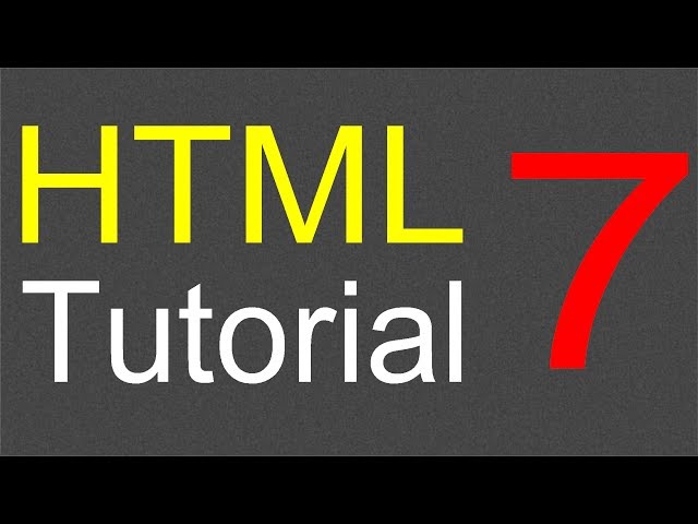 HTML Tutorial for Beginners - 07 - Adding a image to a web page