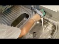 Asmr sink cleaning cif cream  viakal motivationasmrcleaning cleaningmotivation kitchen