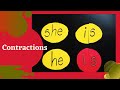 Contractions for kids! | English Grammar Practice| With funny explanation!!