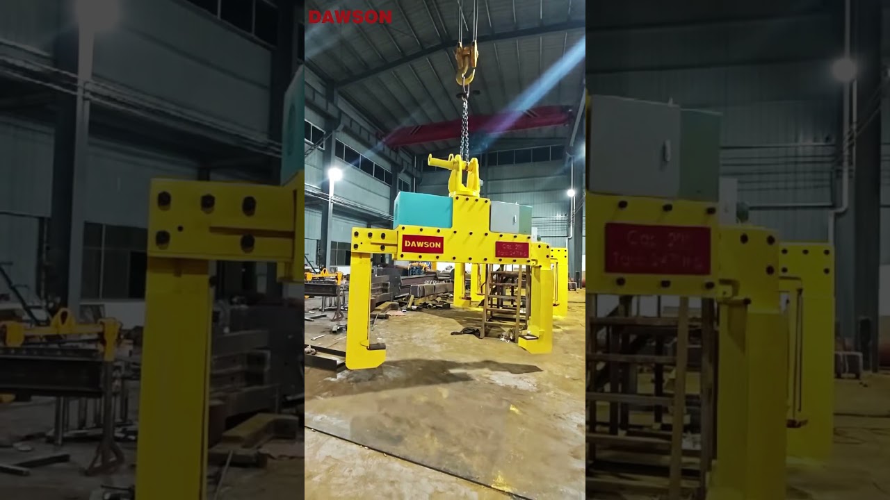 DAWSON 20T Electric Coil Tongs, Steel Coil Rotating Lifting Tongs