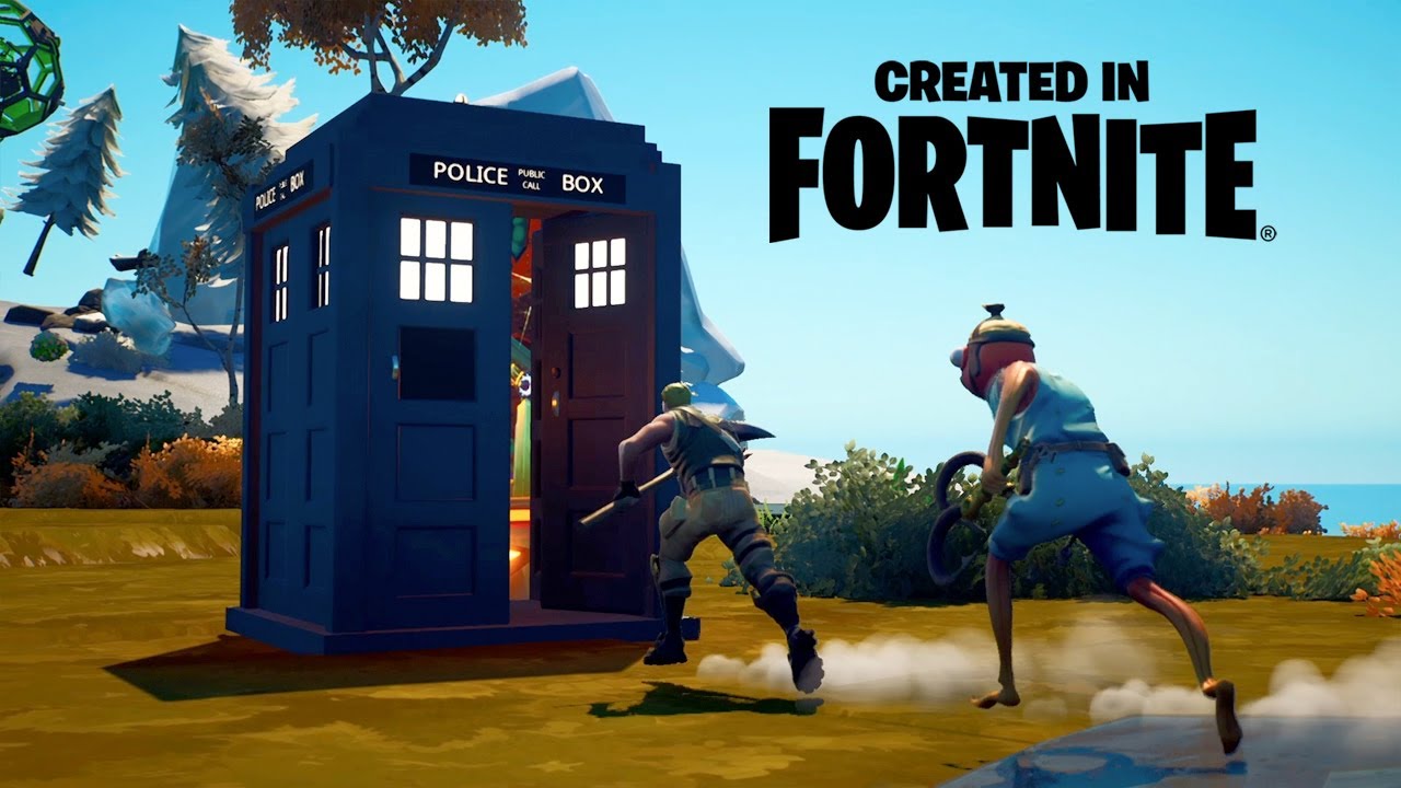 The TARDIS Lands in Fortnite! | Doctor Who