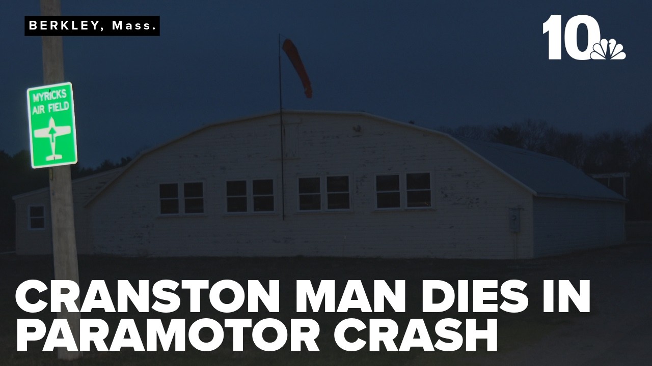 Cranston man dies after paramotor crash in Berkley - YouTube