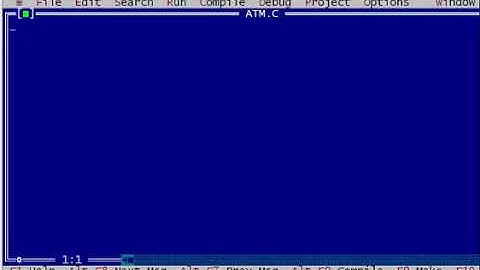 ATM system program by use of switch case