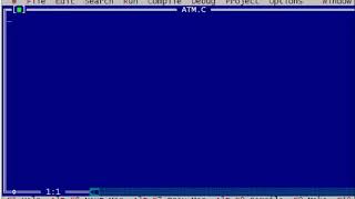 ATM system program by use of switch case