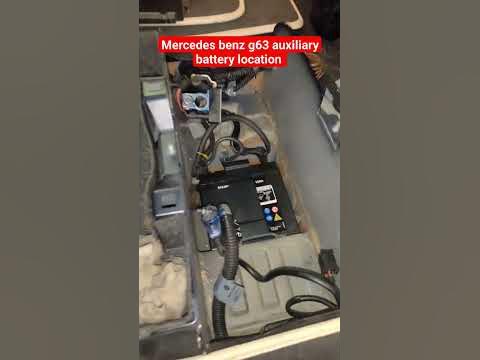 Mercedes benz g63 Auxiliary battery location#shortsvideo - YouTube
