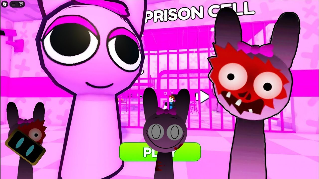 Evil Pink Sprunki vs Pink Sprunki’s Prison Run Full Gameplay 