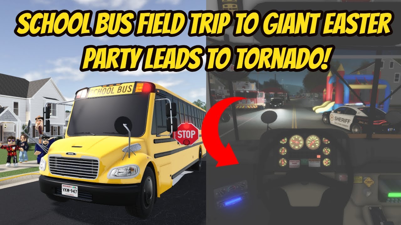 Greenville, Wisc Roblox l School Bus Field Trip to Easter Party ...
