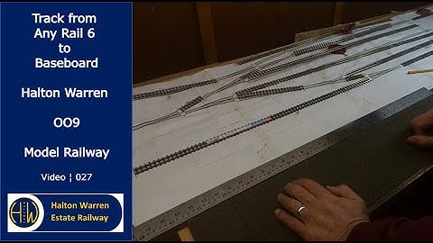 Transposing an Any Rail 6 Track Plan onto a baseboard at Halton Warren OO9 ¦ 027