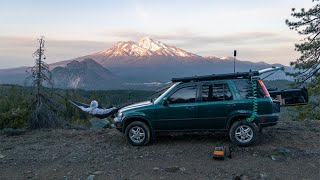 California backroad camping with a view - living out of my CR-V