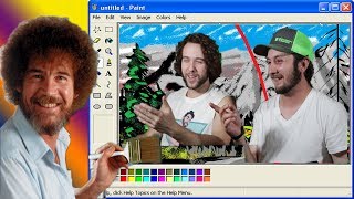 following a bob ross tutorial in ms paint News