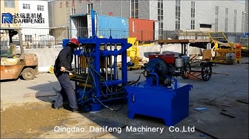 QT4-40 Diesel manual concrete block making machine