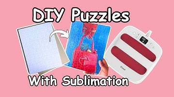 Making a Sublimation Puzzle With Easy Press | #sublimationpuzzleblank #sublimationpuzzletemperature