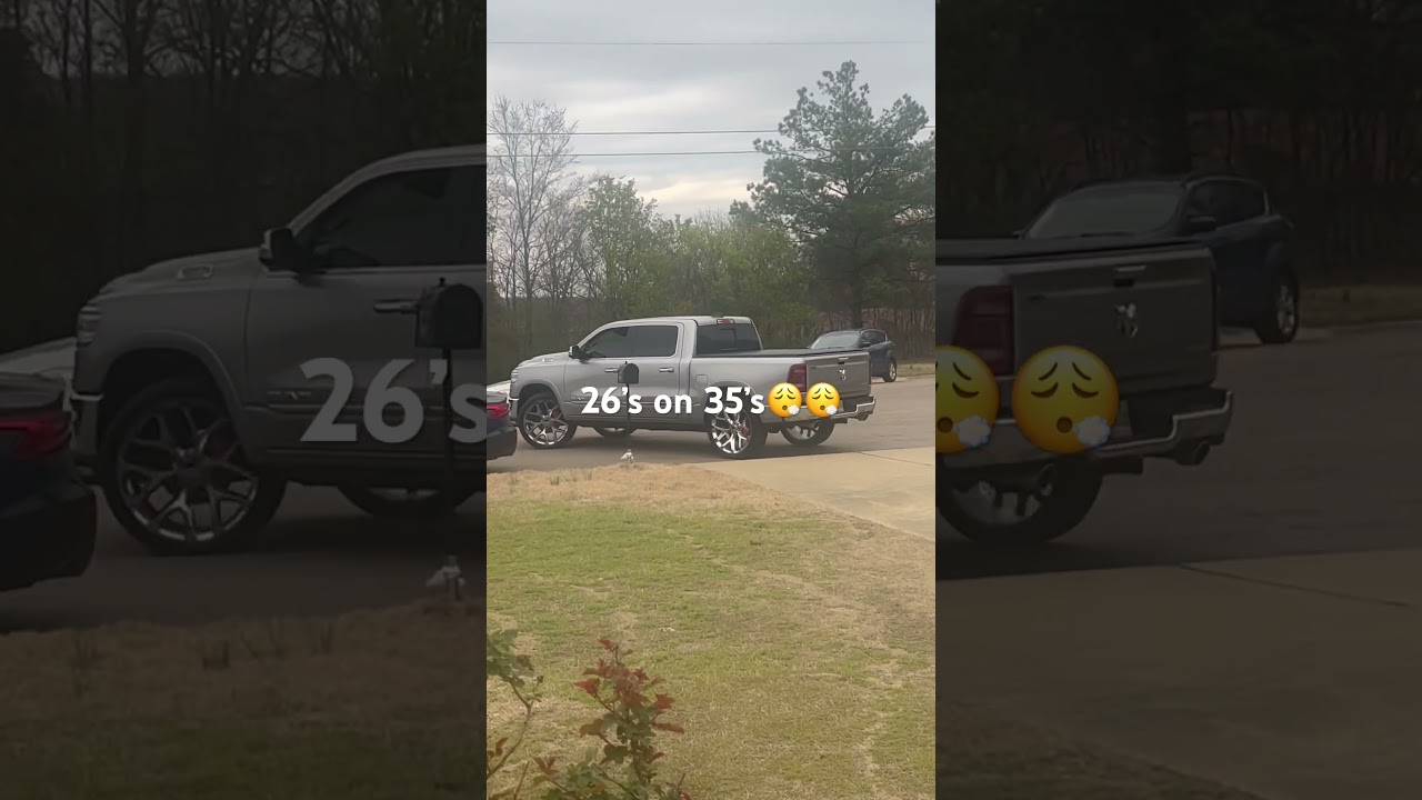 2019 Ram Limited sitting on 26 in snowflakes on 35s with red Ram engraved brake calipers