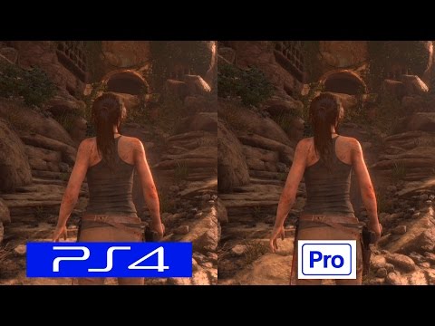 Rise Of The Tomb Raider | PS4 VS PS4 Pro 1080p Enhanced Graphics | Comparison