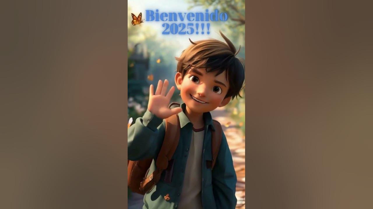 Saludo Año nuevo. Adiós 2024. Bienvenido 2025. 31 de diciembre Noche ...