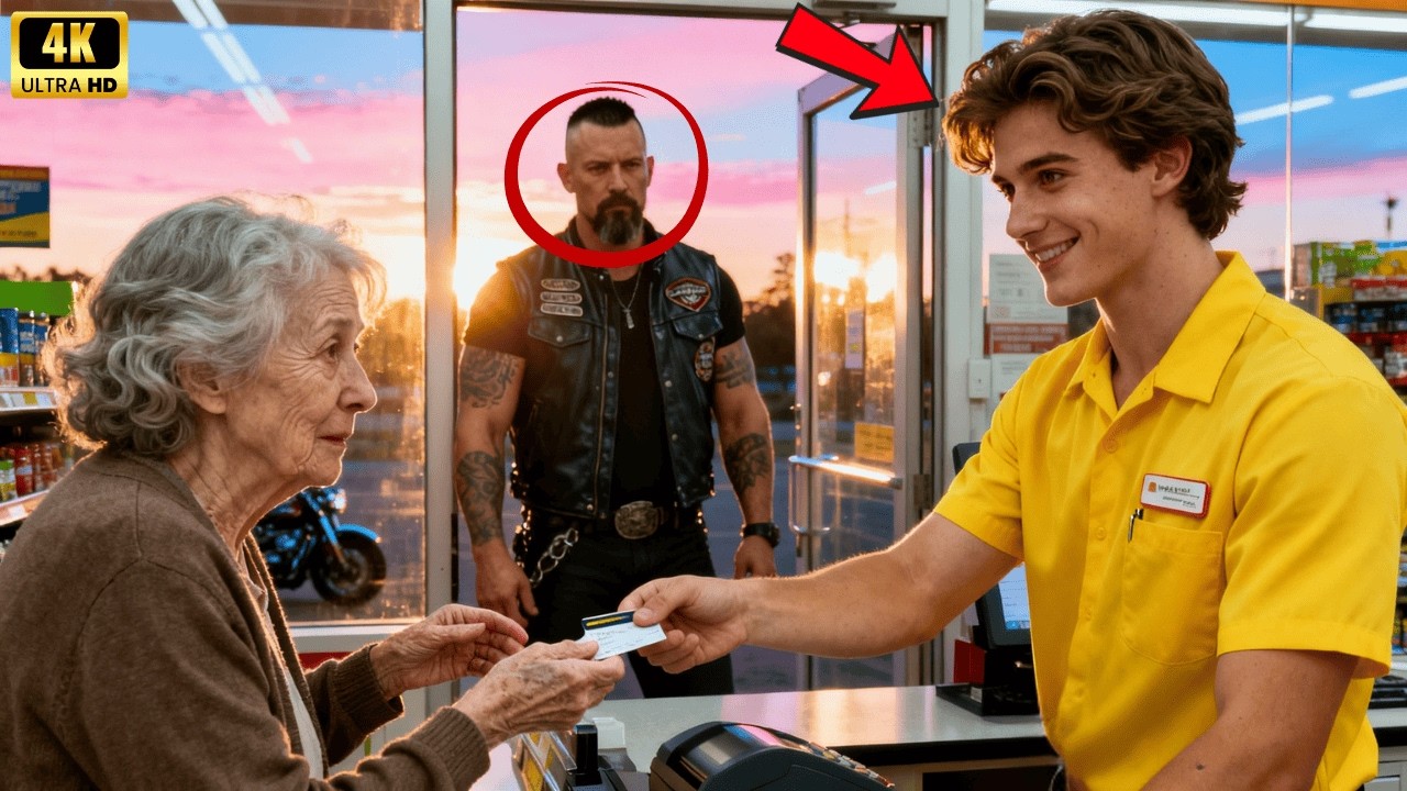 Poor Clerk Paid For A Senior's Food. Hells Angels Saw It. The Next Day, They Changed Her Life!