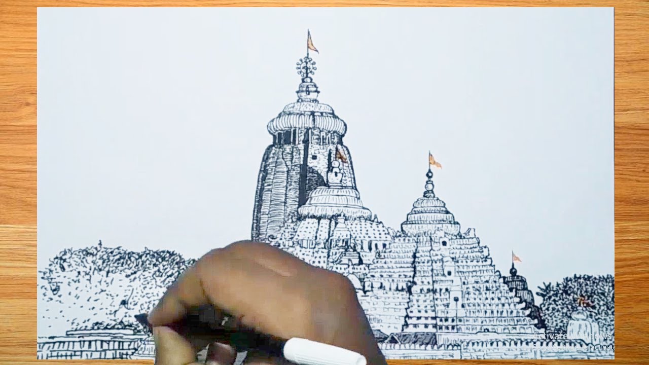 Puri jagannath temple Black and White Stock Photos & Images - Alamy