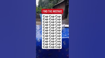 Find the mistake #reels #brainteasers #search #puzzle #find