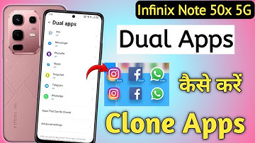 Infinix note 50x 5g dual app setting kaise kare | how to use xclone setting in Infinix note 50x