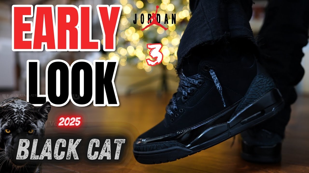 2025 Jordan Black Cat 3 Review with on Feet Footage - YouTube