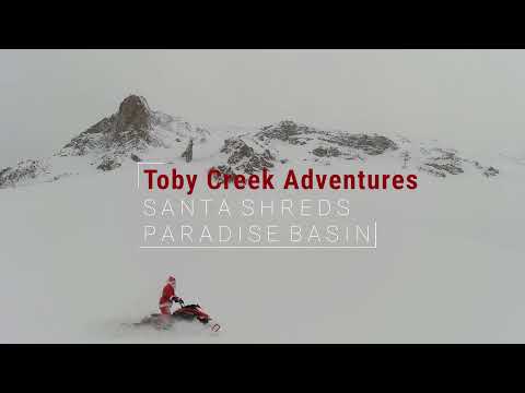 Toby Creek Adventures | Santa Shreds Paradise Basin By Snowmobile