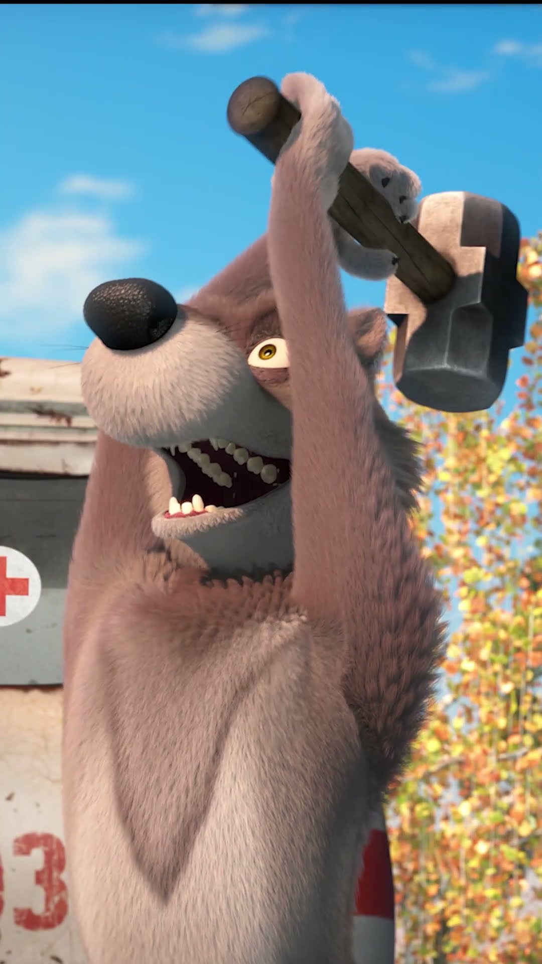 Pan comido ? #Shorts #mashabear #mashaoso #niños #shortsfeed #animación