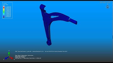 Topology optimization of an automotive control arm