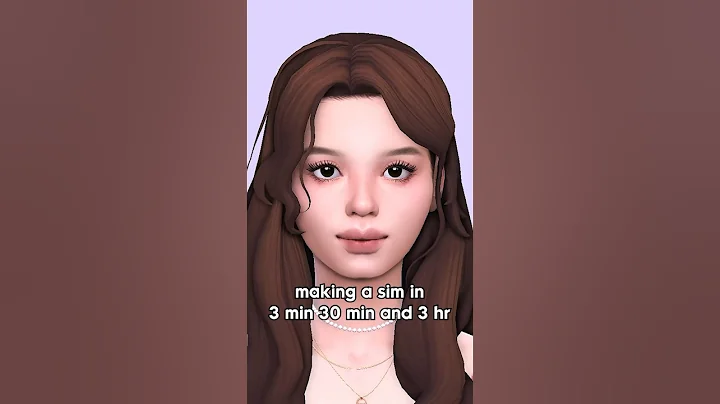Making a Sim in 3 min 30 min and 3hr 🤔 | the sims 4 | #sims4  #createasim #thesims