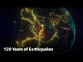 Animated Maps: 120 Years of Earthquakes (4K)