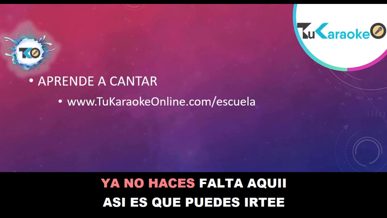 [VIDEO Karaoke] Selena Que Creias YouTube