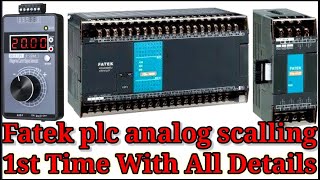 FATEK PLC ANALOG SIGNAL SCALING 4A2D MODULE||#fatek#analog