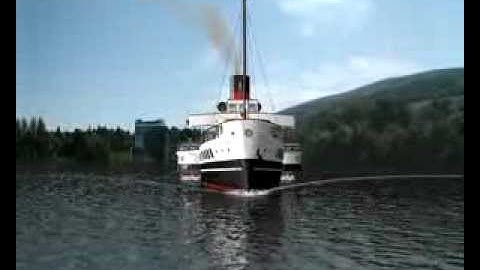 Computer Animation - Maid of the Loch Paddle Steamer