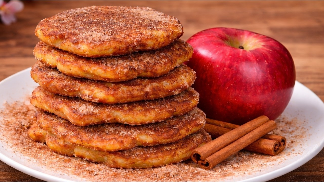 Самые простые яблочно-коричные блинчики! Мало ингредиентов