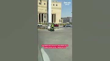 Nope… not a lucid dream! That’s a real traffic robot right there🤖🚦  #lovincairo #lovinalexandri