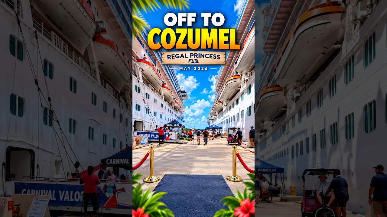 Regal Princess Docked In Cozumel Mexico