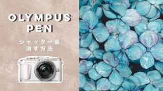 【静音設定】カメラのシャッター音を消す方法 // オリンパスペン・OLYMPUS PEN E-PL10