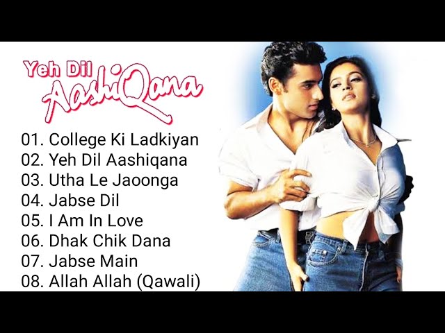 💞 Ye Dil AashiQana Movie All Songs❣️❣️ Karan Nath 😍 Jividha 💞 Udit Narayan 😘Alka Yagnik class=