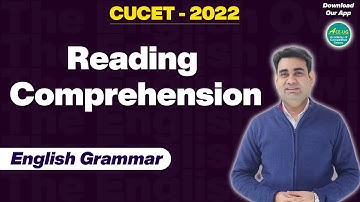 Reading Comprehension For CUCET | English Grammar | CUCET - 2022  | by Anupam Dubey Sir