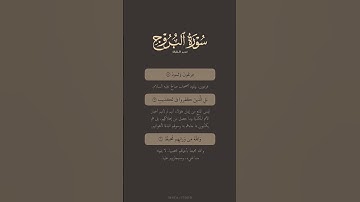 تدبر القرآن | سورة البروج | ياسر الدوسري