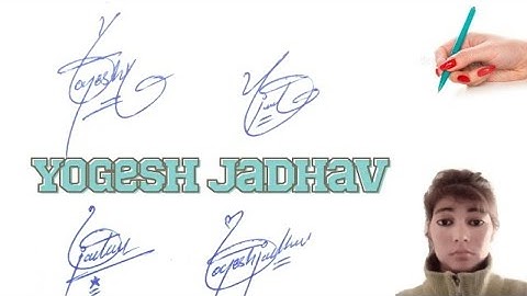 Yogesh Jadhav English signature style with arooj