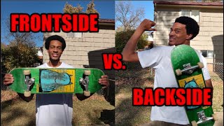 SKATEBOARDING FOR BEGINNERS | FRONTSIDE VS BACKSIDE