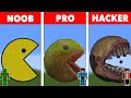 NOOB VS PRO VS HACKER Minecraft Pixel art✨PACMAN