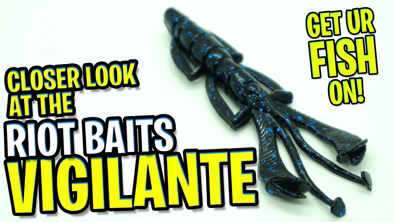 Riot Baits Vigilante Soft Plastic Bass Fishing Creature Bait 