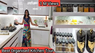 My Organised Kitchen tour | small organised kitchen | मेरा नया किचन | kitchen organisation ideas