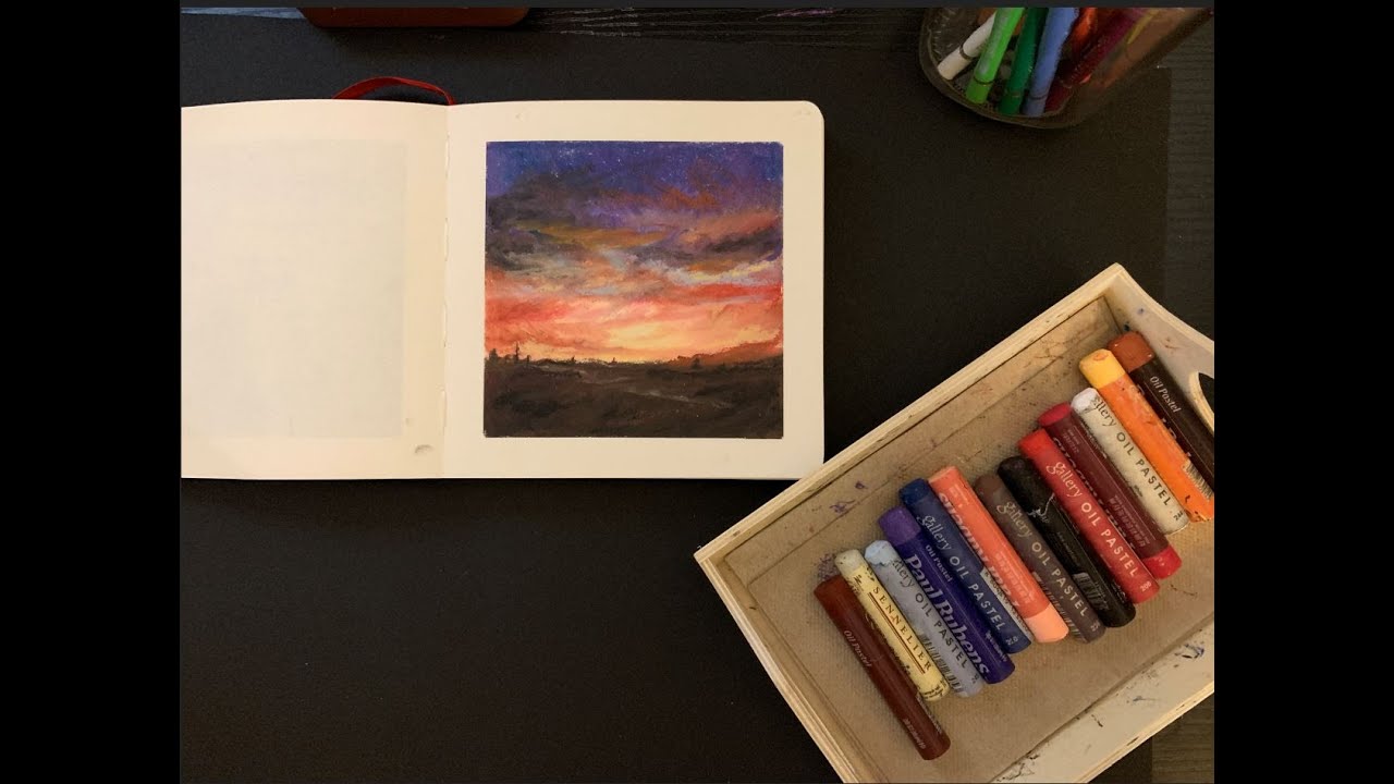 Oil Pastel Painting | " Horizon  " | Paul Rubens, Myungo