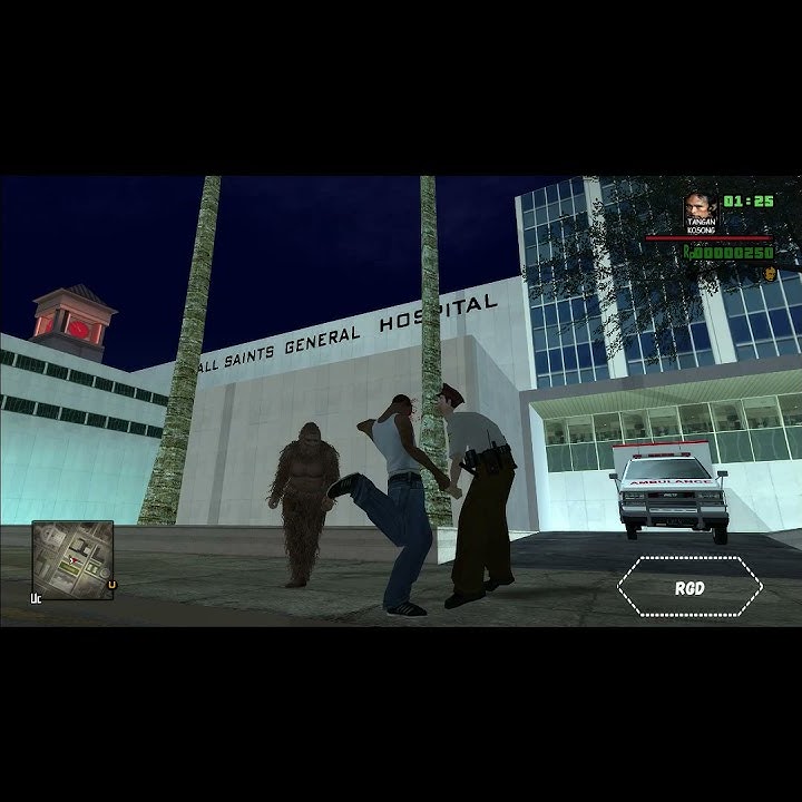 GTA San Andreas - When CJ Fight With BigFoot.