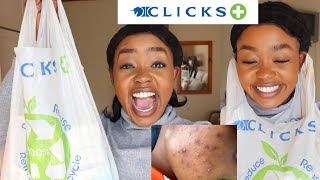 CLICKS SKIN CARE HAUL FOR ACNE,  SCARS, BLACKHEADS, IMPERFECTIONS,Etc||South African