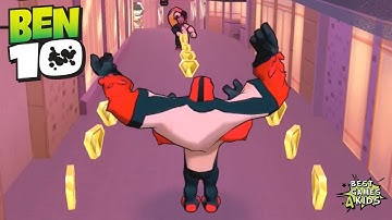 Ben 10: Up to Speed – Omnitrix Runner Alien Heroes | FOUR ARMS Vs SHIELD CLOWNS By Cartoon Network